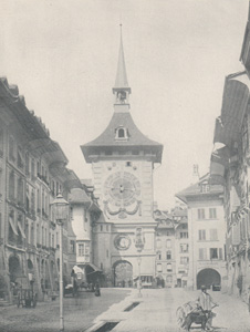 Antique photo-engravings of Switzerland from 1892